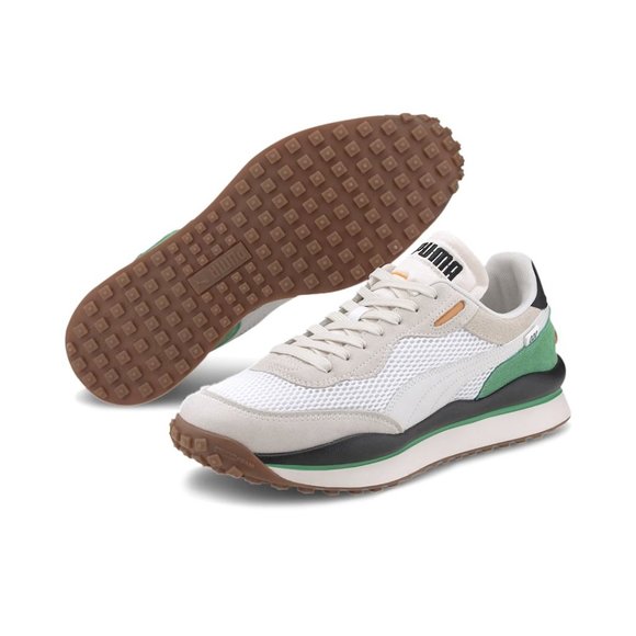 Puma Style Rider Stream Beige/Green Shoes - Picture 5 of 6